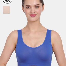 Amour Secret Women Pack of 2 Blue & Beige Bra-image-68