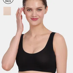 Amour Secret Nude-Coloured & Black Bra-image-97
