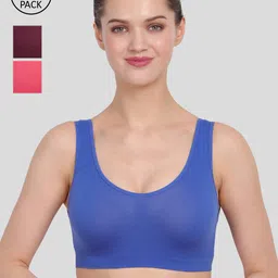 Amour Secret Blue & Purple Set of 3 Bra-picture-5