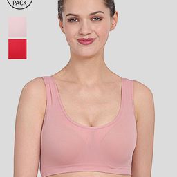 Amour Secret Peach-Coloured & Pink Bra-image-90