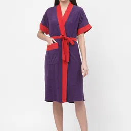 POORAK Women Terry Cotton Bath Robe-picture-44