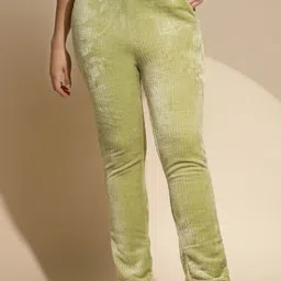 Global Republic Women Solid Regular Fit Wrinkle Free Trousers-image-25