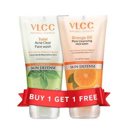 VLCC Tulsi Acne Clear Face Wash + Orange Oil Pore Cleansing Face Wash,  150 ml  Buy 1 Get 1 Free -26