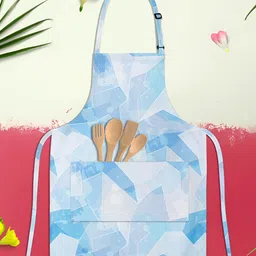ArtzFolio Kids Blue & White Printed Cotton Aprons-image-115