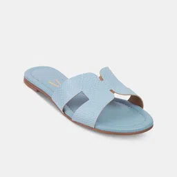 Vizzano Women Textured Open Toe Flats-5