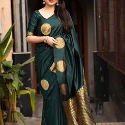 RASVRITI Art Silk Saree With Blouse Piece-picture-40