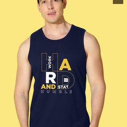 WOOSTRO Pack Of 2 Printed Combed Cotton Gym Vests VWS26(MORE OLIVE)(HARD NAVY)-image-88
