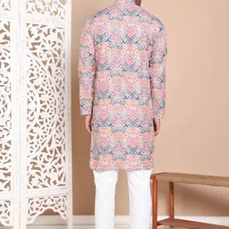 Anouk Men Printed Regular Sequinned Kurta with Pyjamas image 5