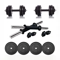 HackerX Set Of 6 Steel Adjustable Dumbbell Set 2.5 kg Each image 1