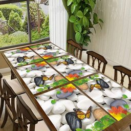 Aura 6-Pcs Red & Green Printed Heat Resistant Table Placemats-22