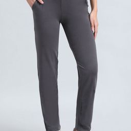 Go Colors Women Pure Cotton Relaxed Fit Mid Rise Stretchable Track Pants-picture-4