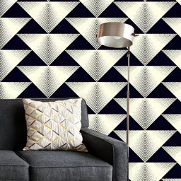 ArtzFolio Printed UV-Resistant Anti-Bacterial Ornament Triangles Peel & Stick Wallpaper-image-99
