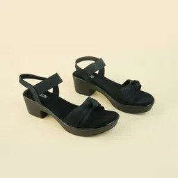Ozuri Suede Party Block Sandals-18