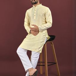 Leipzig Fashion Men Viscose Rayon Kurtas-image-97