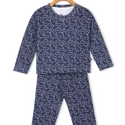 The Mom Store Unisex Kids Printed Night suit-image-87