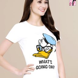 Mast & Harbour Women Typography 2 Printed Applique T-shirt-image-70