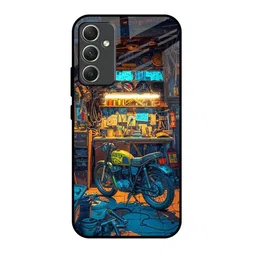 QRIOH Graphic Printed Sleek & Lightweight Silicone Samsung Galaxy A34 5G Glass Back Case-picture-23