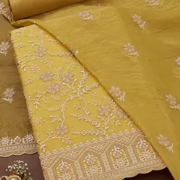 Soch Floral Embroidered Sequinned Unstitched Dress Material-image-81