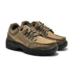 Woodland Men Textured Nubuck Sneakers-picture-14