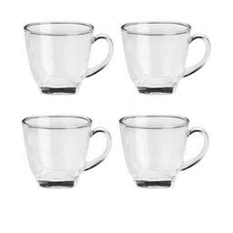 Somil Clear Glass Coffee & Tea Cup / Mug (100 Ml), Enjoy Your Drink in Style, 6.7 X 9 X 6.5 Cm, Pack of 4-image-67