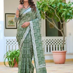 Anouk Floral Printed Saree-43