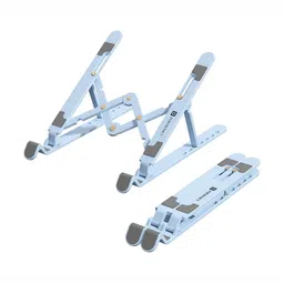 Portronics Blue Adjustable Foldable Laptop Stand-image-5