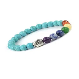 SINDURRI CREATIONS Blue Unisex Elasticated Bracelet-picture-11