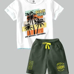 CODEZ Boys Printed T-shirt with Shorts-76