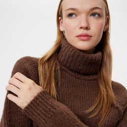 Koton Women Cable Knit Pullover-image-76
