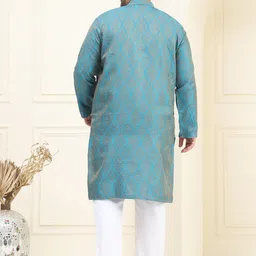 SOJANYA PLUS Men Regular Kurta with Pyjamas image 5