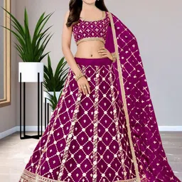 Girls Lehenga Choli with Dupatta Set-image-70