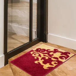 RANGOLI Red & Beige PrintedAnti-Skid Doormat-41