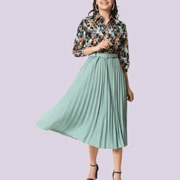 ZWERLON Animal Print A-Line Midi Dress-image-51