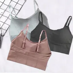 Girls Beginners Non Padded Teenager Full Coverage Cotton Bra-11