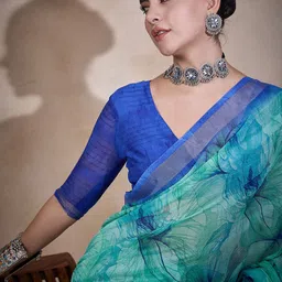 Sangria Printed Saree With Blouse-23