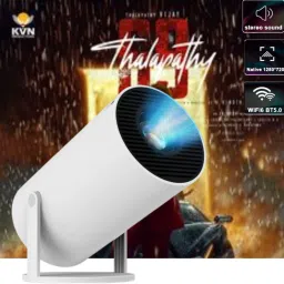 Guggu Smart Projector for Home 4K Support Rotabable Design withApp Netflix,YouTubeT288 (4500 lm / 1 Speaker / Wireless / Remote Controller) Portable Projector-3