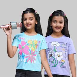 ZUNIORS SSC Kids-Unisex Blue Cotton Printed Tshirts-image-89