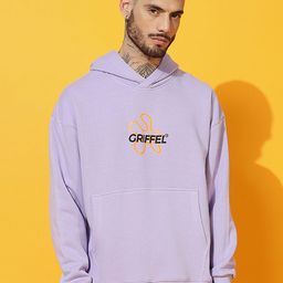 GRIFFEL Men Printed Hooded Pullover Sweatshirt-picture-18