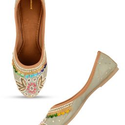 Anouk Women Embellished Ethnic Mojaris Flats-45