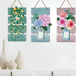 Asian royal Green & Pink Floral Printed Self-Adhesive Wall Sticker-image-29