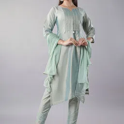 Utsav Fashion Yoke Design Gotta Patti Kurta with Trouser & Dupatta-picture-21