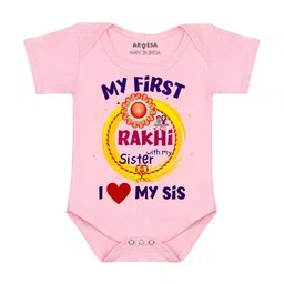Arvesa My First RakhiPrinted Romper-27