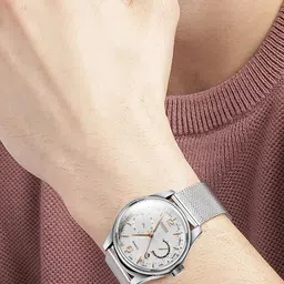 DOUBLERUN Men Dial & Bracelet Style Straps Analogue Multi Function Watch H05N8005 image 3