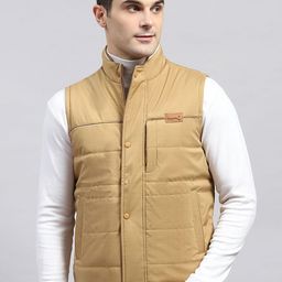 Monte Carlo Men Mock Collar Solid Casual Padded Jacket-picture-19