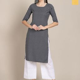 Anouk Rustic Women Pack of 2 Ethnic Motifs Printed Crepe Straight Kurta-image-92