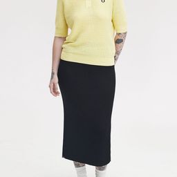 Fred Perry Women Polo Collar Linen Slim Fit T-shirt-image-43