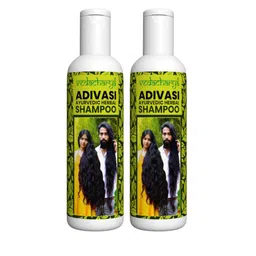 Vedacharya Set Of 2 Adivasi Ayurvedic Herbal Shampoo - 200 ml Each-0