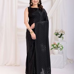 HERE&NOW Embellished Beads and Stones Saree-image-54