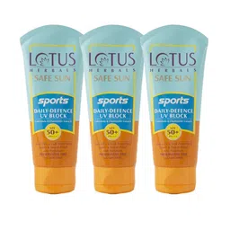 Lotus Herbals Safe Sun Set Of 3 Daily Defense SPF 50 Sunscreen - 80g each-11