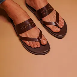 dmodot Men Leather Regular Casual T-Strap Flats-picture-12
